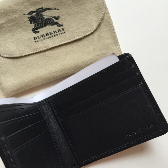 ✖️SOLD✖️ Men's Black Charcoal Check Wallet NWT - Picture 5 of 8